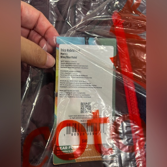 Cotopaxi Men's Large Trico Hybrid Vest Wine Violet Blue NWT Insulated Synthetic - Picture 7 of 8